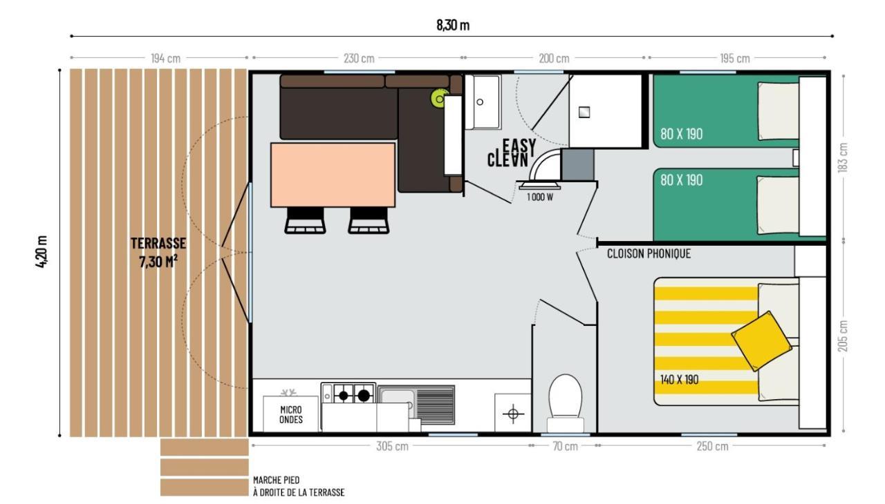 Camping Les Sables Blancs 孔卡尔诺 外观 照片